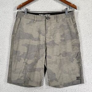 Billabong Shorts Mens 32 Camo Submersible Stretch Hybrid Beach Pool Party Aloha